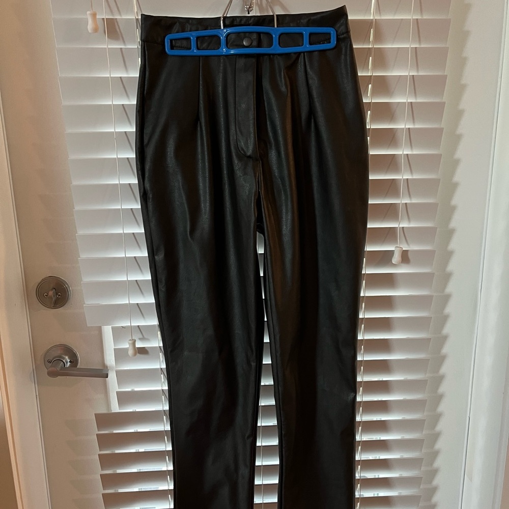 Leather pants for sale! Super flattering